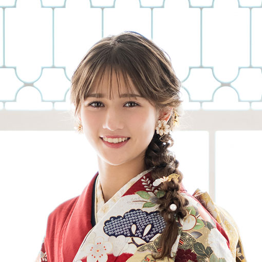 成人式の写真撮影　編み下ろし