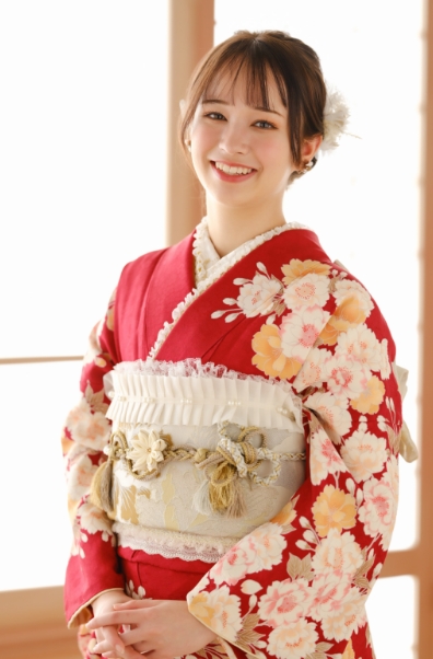 振袖姿の女性