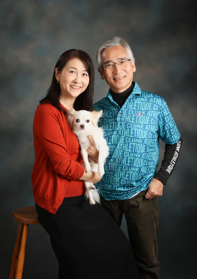 毎年、愛犬の誕生日に家族写真を撮っています